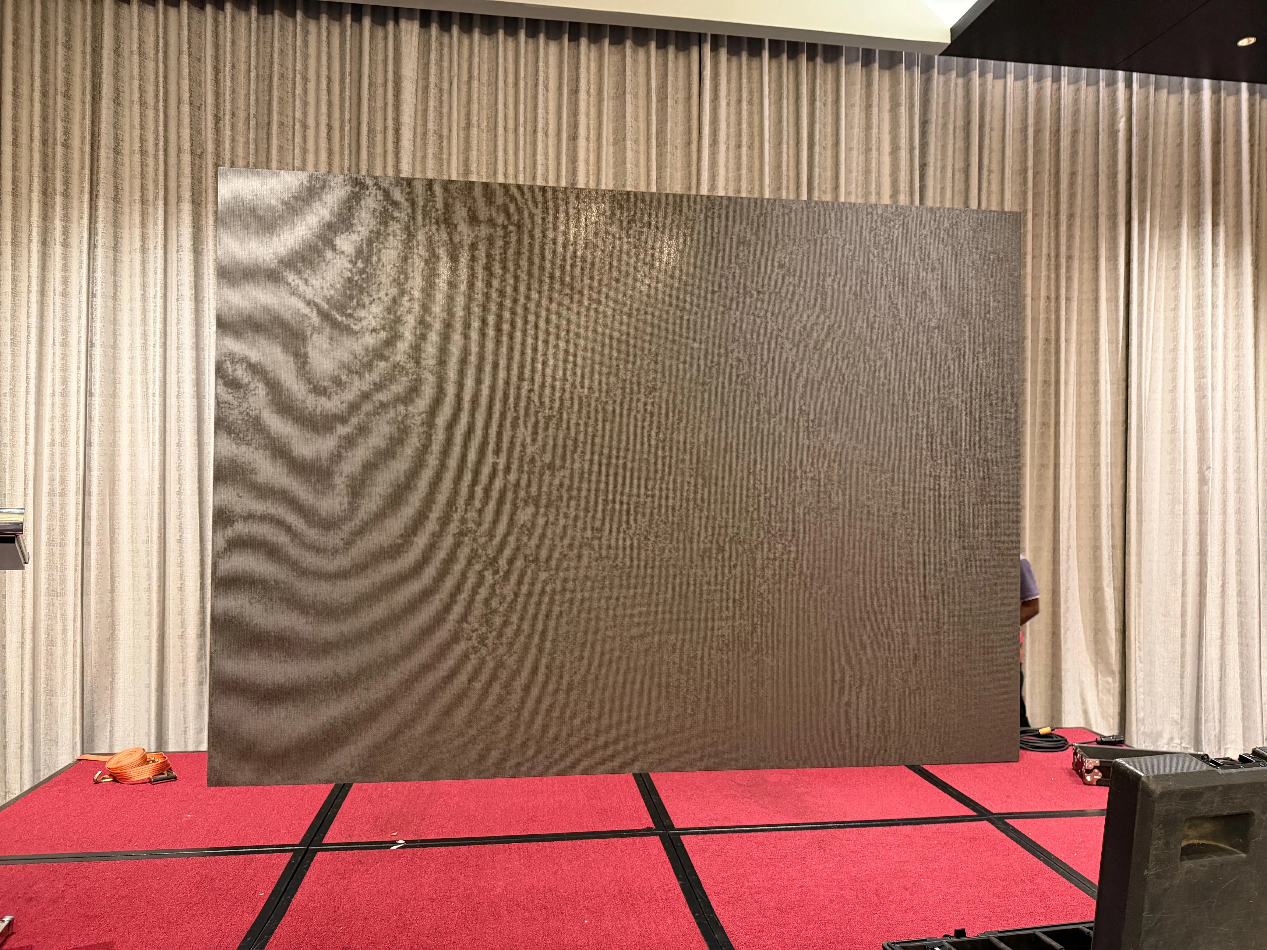 Stage LED backdrop at a worship event